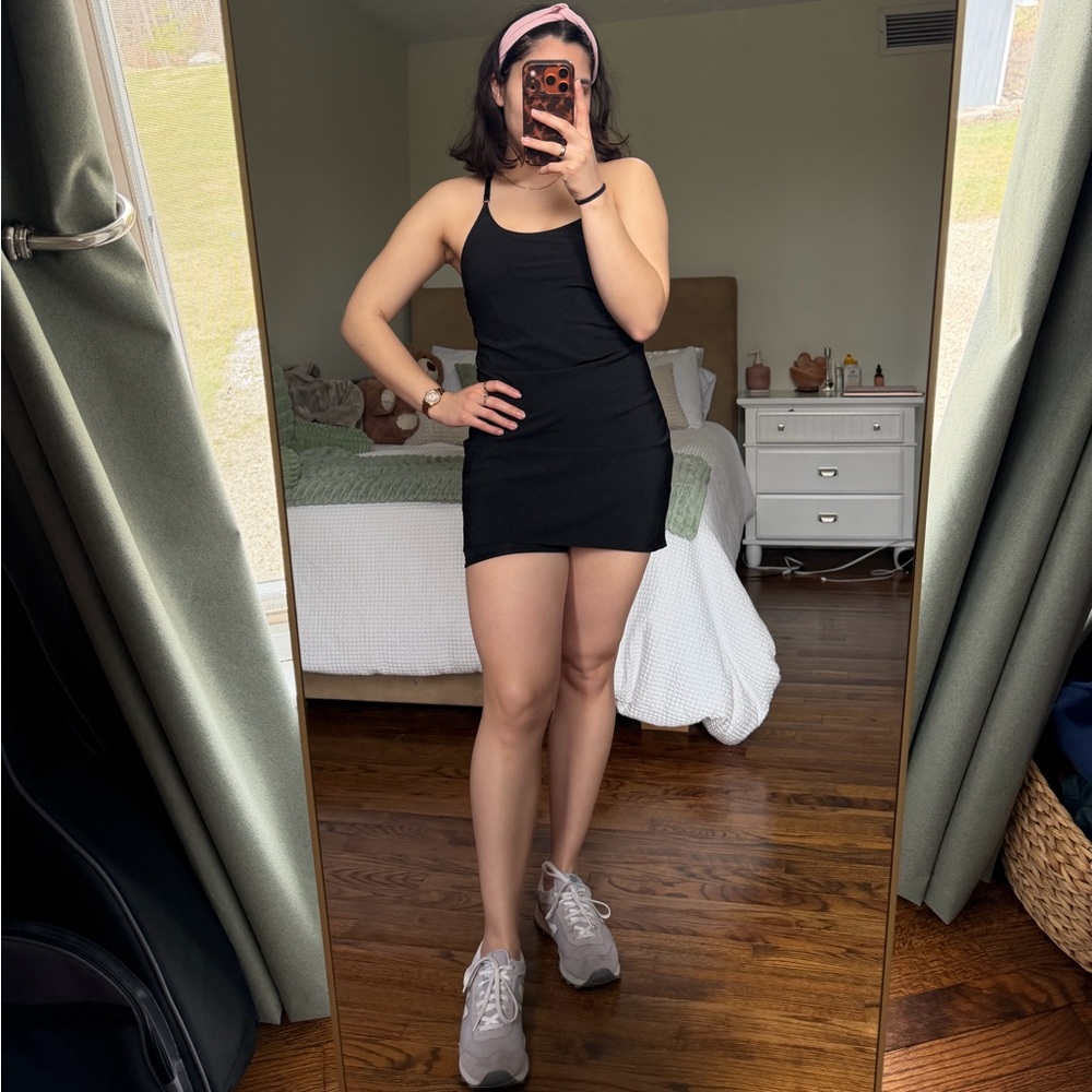 Calvin Klein Black Mini Sporty Dress